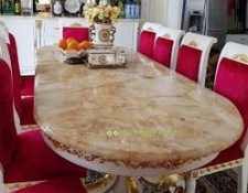 Mặt bàn đá cẩm thạch vàng